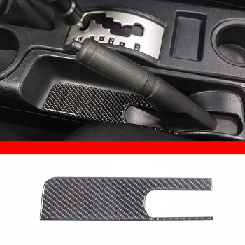 Para a Toyota FJ Cruiser 2007-2021 de Estacionamento travão de Mão Painel Adesivo de Decorar Capas de Montar um Estilo Suave de Fibra de Carbono