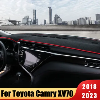 Para Toyota Camry 70 XV70 2018-2020 2021 2022 2023 Carro Tampa do Painel de controle da Esteira Evite a Luz Pad Instrumento Plataforma Tapete Acessórios