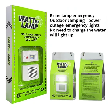 Portátil ao ar livre Lâmpada de Acampamento de Água Salgada LED Lâmpada de Emergência para Camping Pesca de Noite Lâmpada de Poupança de Energia da Lâmpada de Viagem Suprimentos