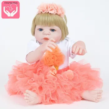 Reborn Baby Doll De 23 Polegadas Bonito Realista Macio Do Bebê As Crianças Brincam Casa Renascimento Bebê Simulação De Boneca