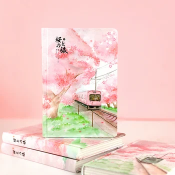 Sakura Flor Estilo coreano B6 capa Dura Caderno - Belo Floral Fundo - para registro no Diário e de Planejamento de Scrapbooking & Mais