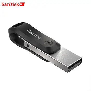 SanDisk Nova Unidade Flash USB iXPand Disco de U OTG Conector Lightning USB3.0 Stick 256 GB 128 GB de Ifm Para iPhone e iPad SDIX60N