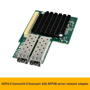 SFP28 Servidor de Rede de Fibra de Cartão de OCP2.0 Mellanox Connectx-3, de Porta Dupla, 10G SFP28 Placa de Rede do Server