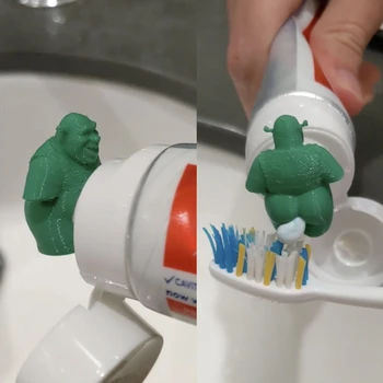 Shrek cocó creme dental topper para Crianças e Adultos creme Dental Topper creme Dental Espremedor de Acessórios de casa de Banho