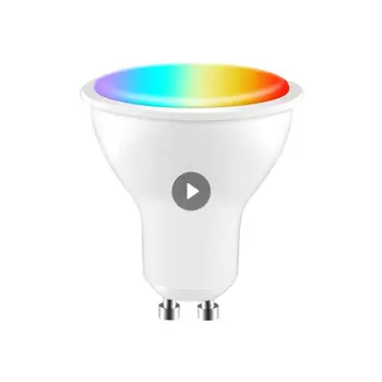 Smart Gu10 Lâmpada Trabalhar Com Alexa Inicial do Google Zigbee Controle de Voz 100-240v Tuya Casa Inteligente Led Lâmpada de Luz de Dimmable-Lâmpada