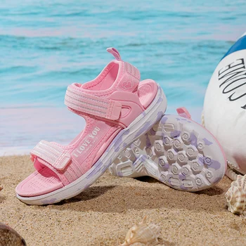 Verão Nova Filhos as Sandálias de Criança Bebê Sapatos de Meninas Sapatos de Praia Mole Inferior antiderrapante Meninos Esportes Sandálias de Lazer Formadores