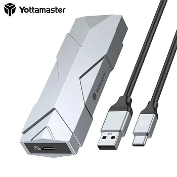 Yottamaster M. 2 SATA (NGFF) SSD Gabinete SATA 3.0 6Gbps UASP-Tipo C-USB-UMA Função Multi-Caso para windows/Mac/B-/Chave B&M-Chave